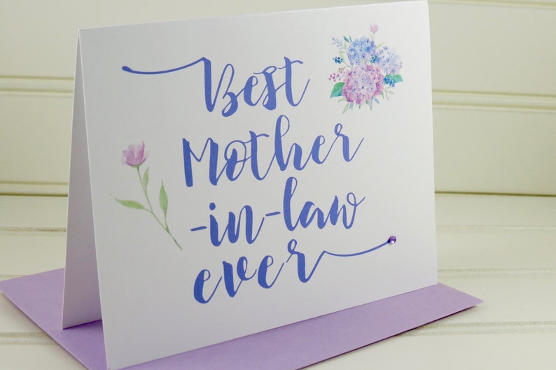 Card for Mother in Law, Mother's Day Card, Mothers Day Card, Card for Mother-in-Law, Mother in Law Card, Mother-in-Law Card, Mom in Law Card image 5