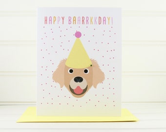 Dog Birthday Card, Birthday Card from the Dog, For Dog Walker, Custom Dog Card, Dog Lover, Dog Owner, Dog Mom, Dog Dad, Dog Greeting Card