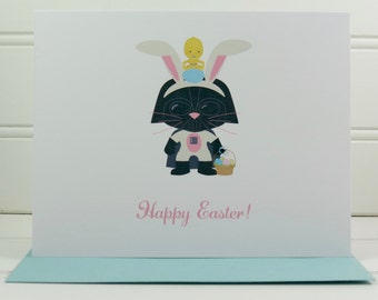 Funny Easter Card, Darth Vader Card, Star Wars Easter Card, Child, Niece, Nephew, Mom, Dad, Aunt, Uncle, Grandmother, Grandfather, Friend