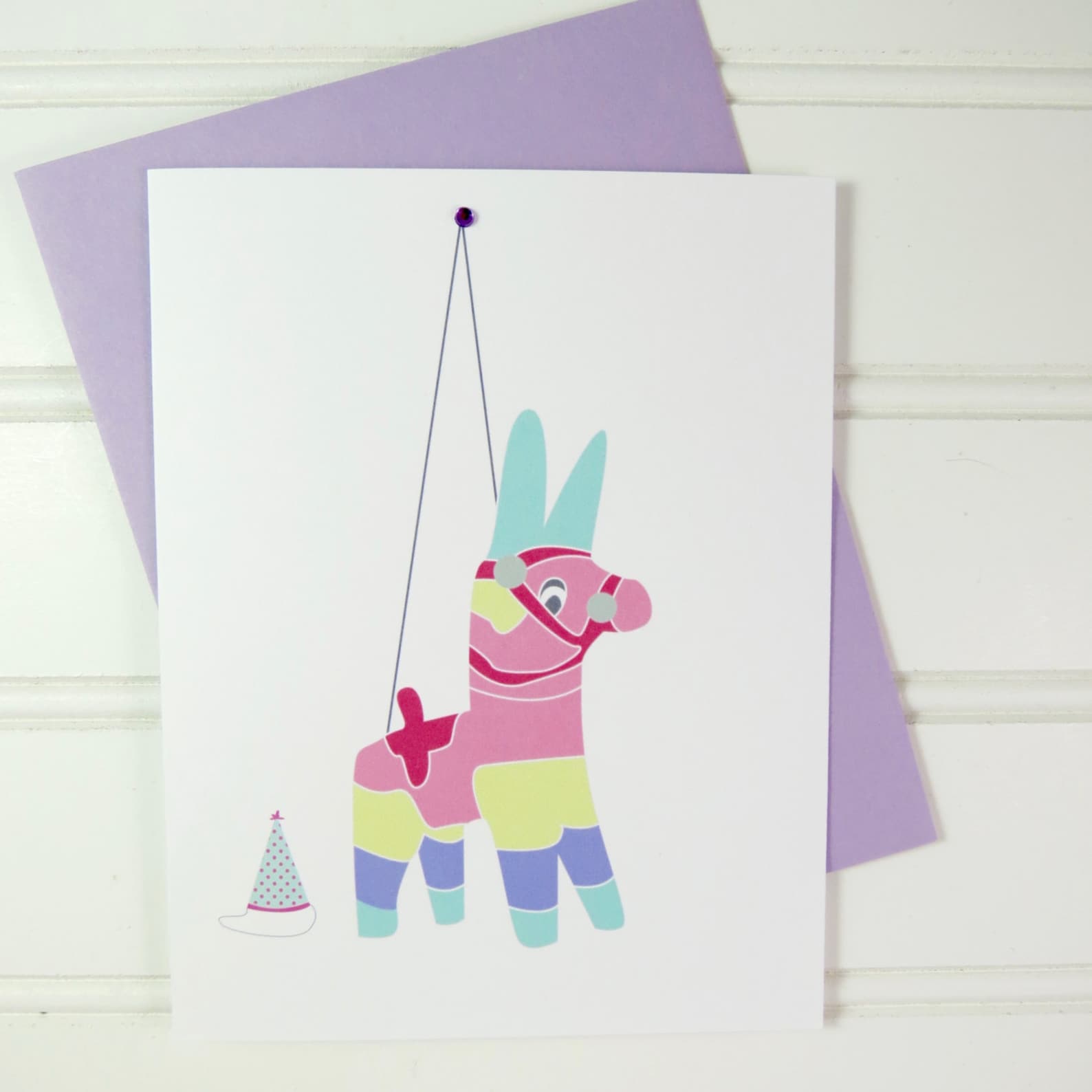 Pi ata Birthday Card Cinco De Mayo Card Mexican Theme Etsy