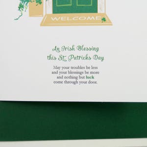 St. Patricks Day Card, St. Patrick's Day, Irish Blessing, New Home, Cute Card, Custom Card, New Apartment Card, New House, Good Luck, Prayer image 5