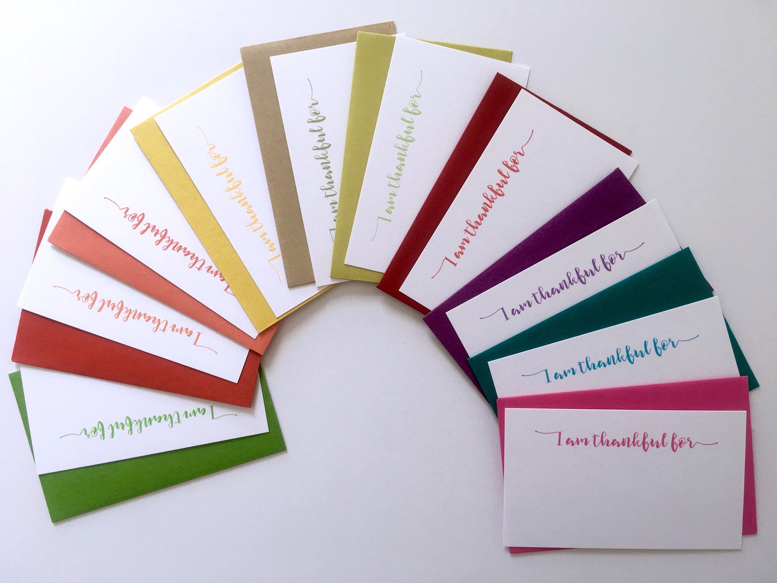 I Am Thankful Mini Cards Thank You Mini Cards Thankful Etsy