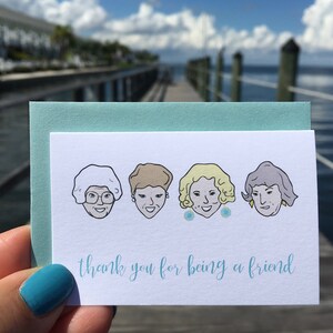 Golden Girls Cards, Mini Cards, Thank You for Being a Friend Cards, Thank You Cards, Mini Note Card Set, Lunch Box Notes, Mini Notes, Minis image 10