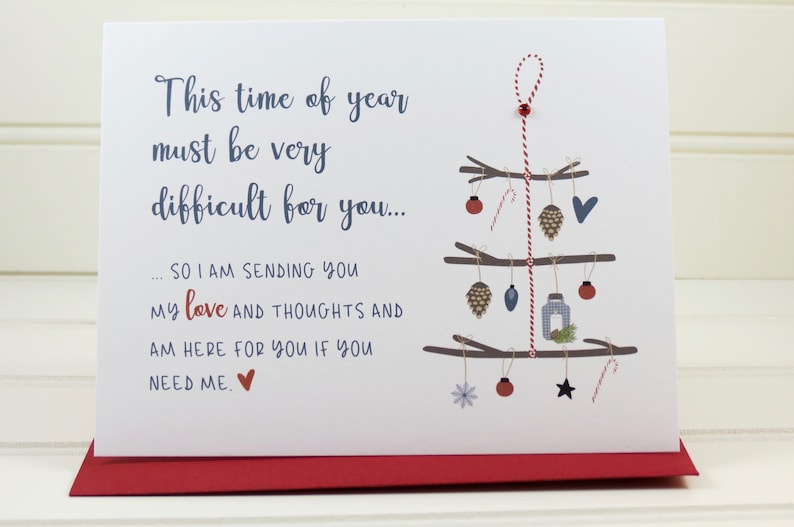 Christmas Grief Card Grief Card Empathy Card Sympathy Card  Etsy Canada