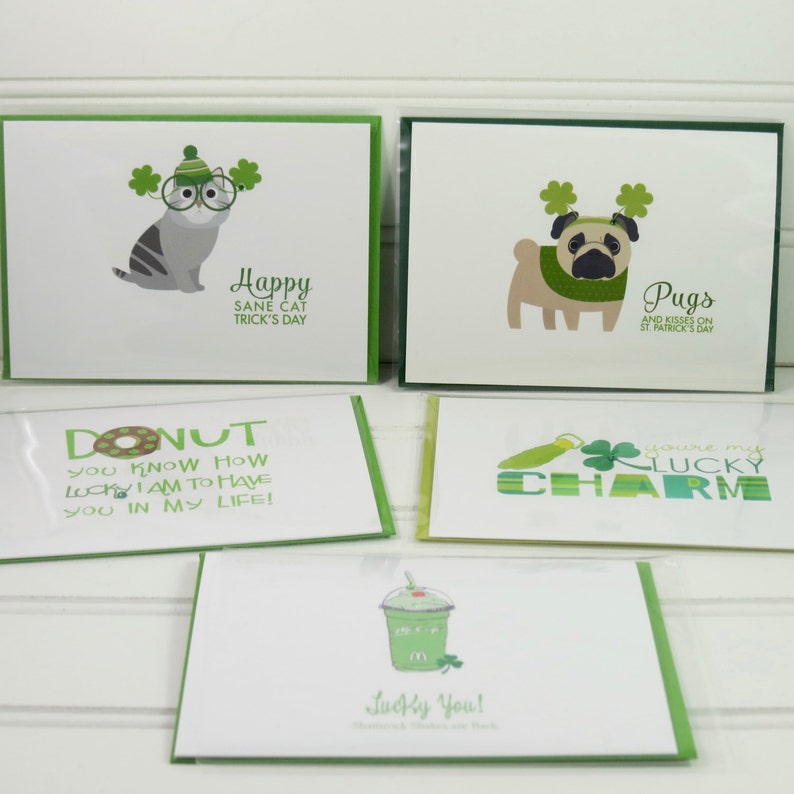 St. Patricks Day Card, St. Patrick's Day, Irish Blessing, New Home, Cute Card, Custom Card, New Apartment Card, New House, Good Luck, Prayer image 8