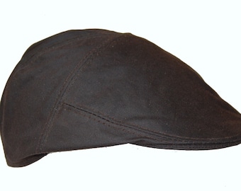 British Wax Flat Cap Men's Cotton Hat Hunting Shooting Green Brown Casual Hat