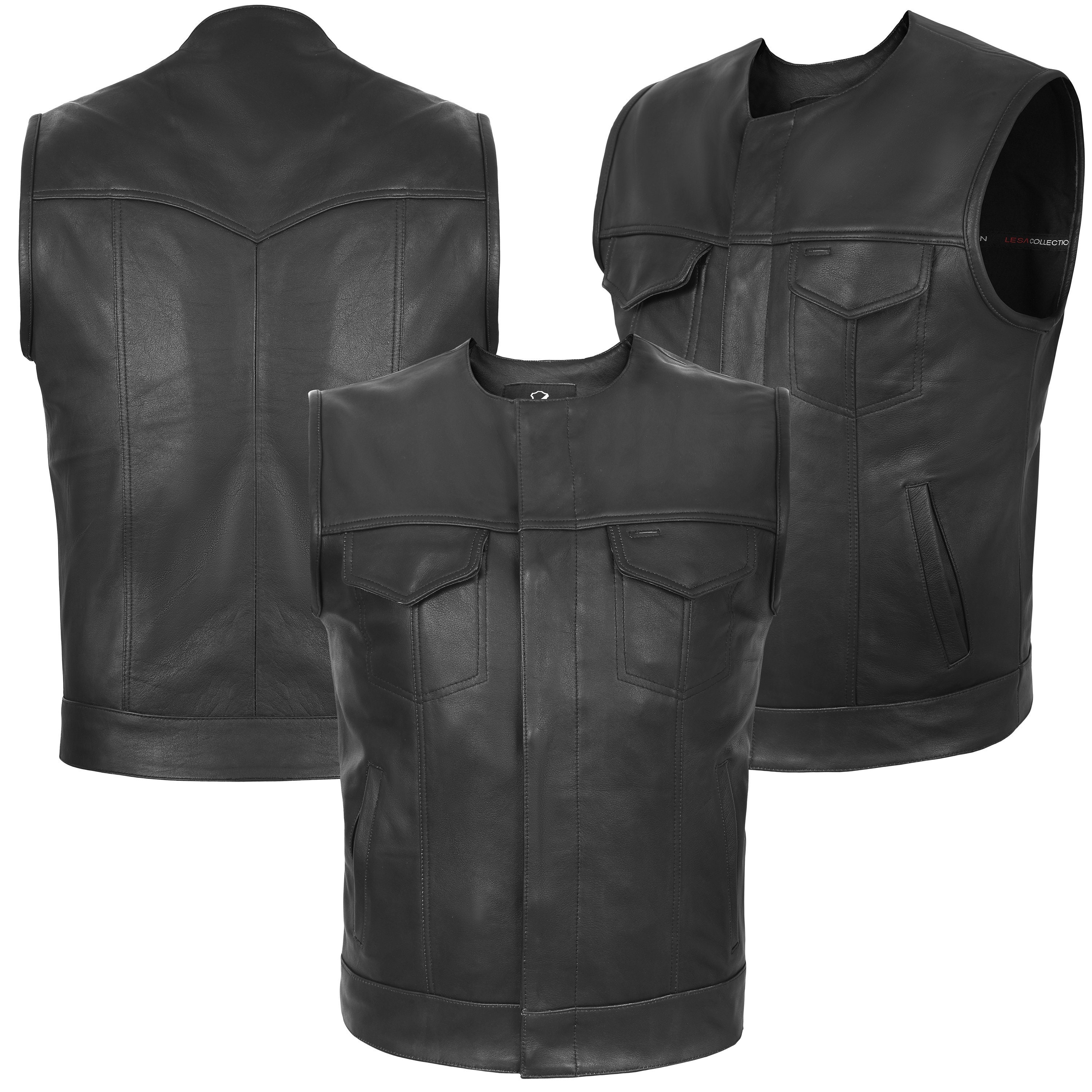 leather biker cut