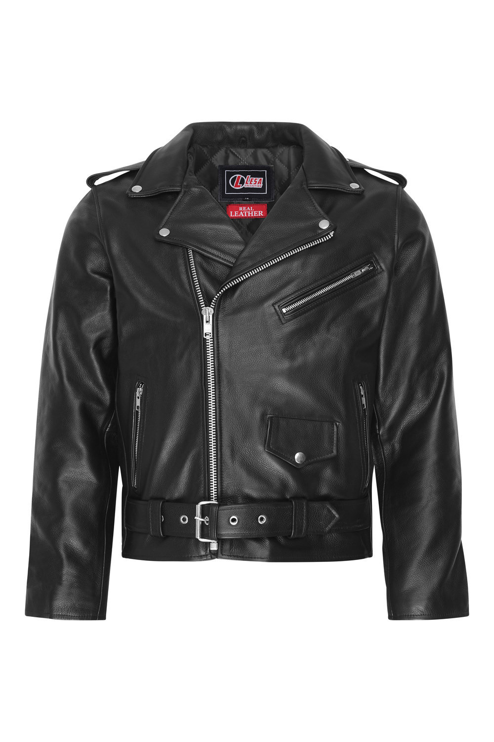 Real leather shop motorcycle jacket