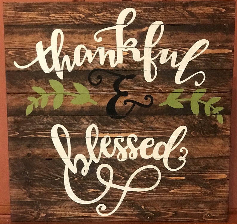 Thankful And Blessed Handmade Wood Sign To Hang In A Dining Room Or Family Wall Decor Dexis Iberica Décor Home Living - How To Hang Wooden Signs On Wall Thankful And Blessed Handmade Wood Sign To Hang In A Dining Room Or Family Wall Decor Dexis Iberica Décor Home Living - How To Hang Wooden Signs On Wall