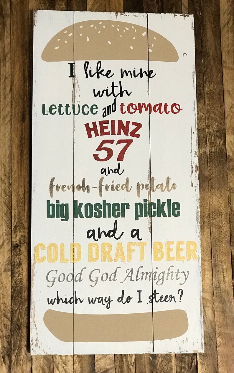 Cheeseburger in Paradise Hand Made Wood Sign for Parrot Head Etsy