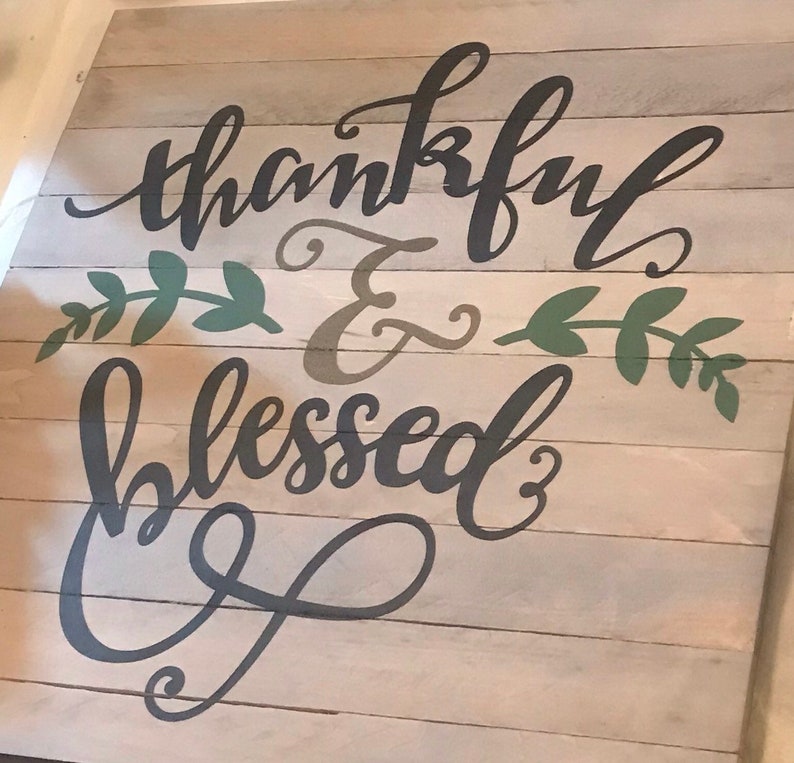 Thankful And Blessed Handmade Wood Sign To Hang In A Dining Room Or Family Wall Decor Dexis Iberica Décor Home Living - How To Hang Wooden Signs On Wall Thankful And Blessed Handmade Wood Sign To Hang In A Dining Room Or Family Wall Decor Dexis Iberica Décor Home Living - How To Hang Wooden Signs On Wall
