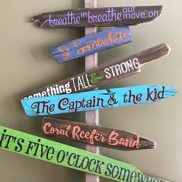 Beach bar signs for patios fire pits music song lovers parrotheads Jimmy Buffett