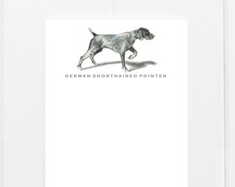 German Shorthaired Pointer Dog Note Cards | GSP Note Cards | Custom Dog Note Cards | Dog Stationery | Dog Stationary | Personalized Cards