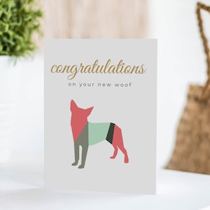 Pet Adoption Card | Rescue Dog Card | Dog Adoption Card | New Puppy Adoption Card | Rescue Adoption Card | Dog Stationery