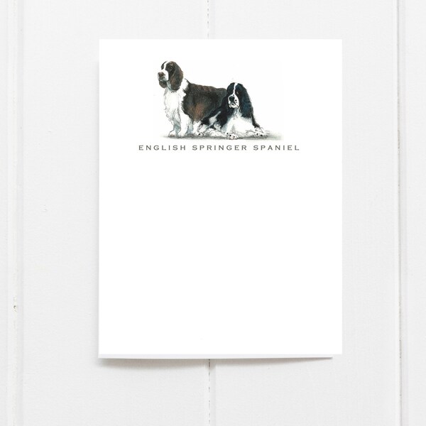 English Springer Spaniel Note Cards | Springer Spaniel Stationery | Springer Spaniel Stationary | Custom Dog Cards | Dog Note Cards