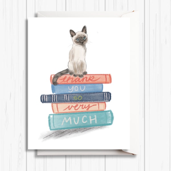 Thank You Cards | Cat Thank You Cards | Blank Thank You Cards | Cat Greeting Cards
