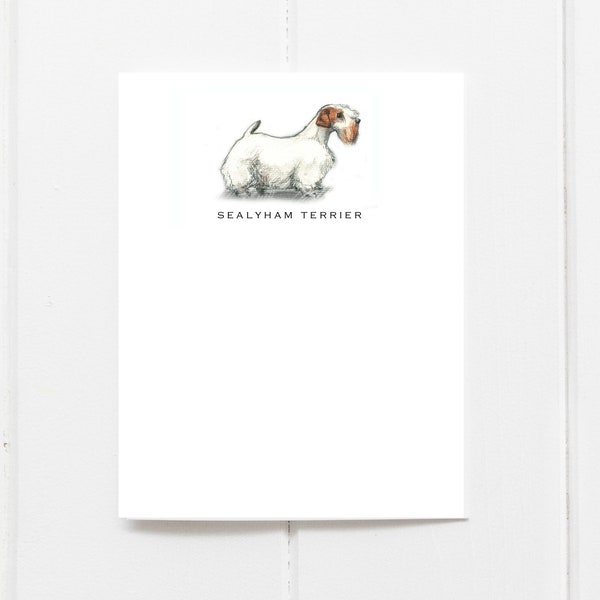 Sealyham Terrier Note Cards | Ships to Canada | Sealyham Terrier Stationery |Sealyham Terrier Personalized Stationery