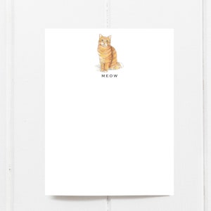 Orange Tabby Cat Note Cards | Cat Stationery | Cat Stationary | Custom Cat Note Cards | Personalized Orange Cat Note Cards