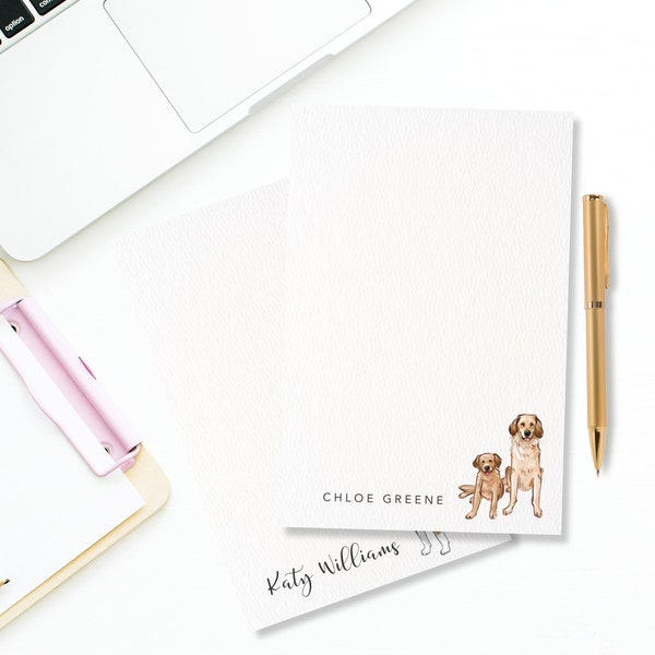 Personalized Dog Note Pad | Dog Breed Note Pads | Custom Pet Stationery | Personalized Gifts | Unlined Custom Pet Note Pads