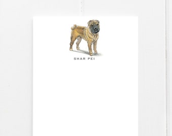 Shar Pei Note Cards | Dog Stationery | Dog Stationary | Custom Dog Note Cards | Personalized Dog Cards