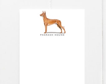 Pharaoh Hound Note Cards | Dog Stationery | Dog Stationary | Custom Dog Note Cards | Pharaoh Hound Note Cards | Personalized Dog Cards