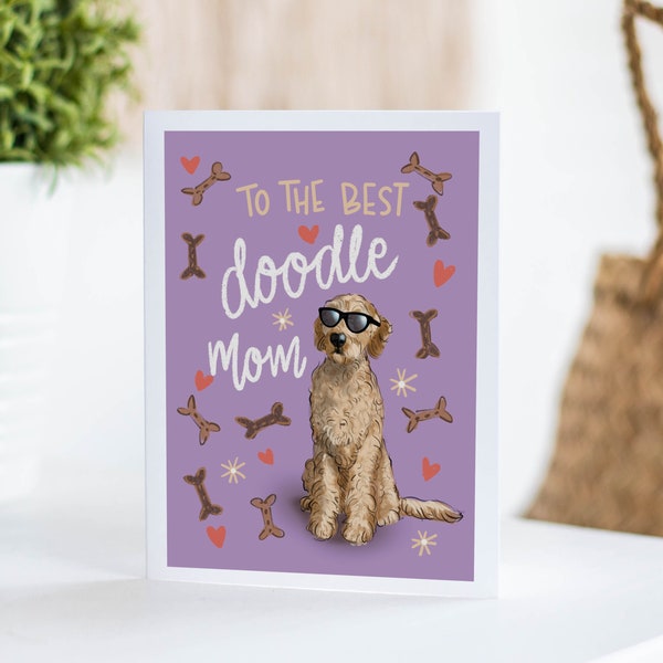 Dog Greeting Card | Dog Mom Card | Mother's Day Dog Card | Doodle Mom | Cute Doodle Card | Doodle Stationery | Doodle Stationary