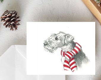 Welsh Terrier Christmas Cards | Welsh Terrier Holiday Cards | Welsh Terrier Xmas Cards | Dog Christmas Cards | Dog Holiday Cards