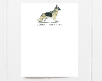 German Shepherd Dog Note Cards | GSD note cards | German Shepherd Stationery | GSD Stationary | Custom German Shepherd Stationery