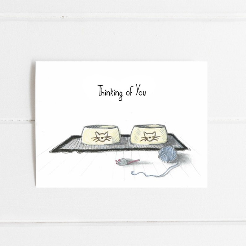 Pet Loss Sympathy Card Cat Cat Passing Sympathy Card Pet Etsy