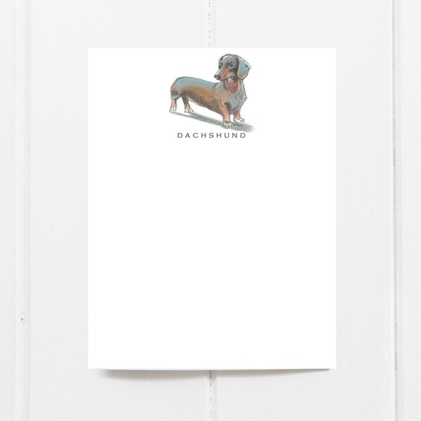 Dachshund Note Card Etsy
