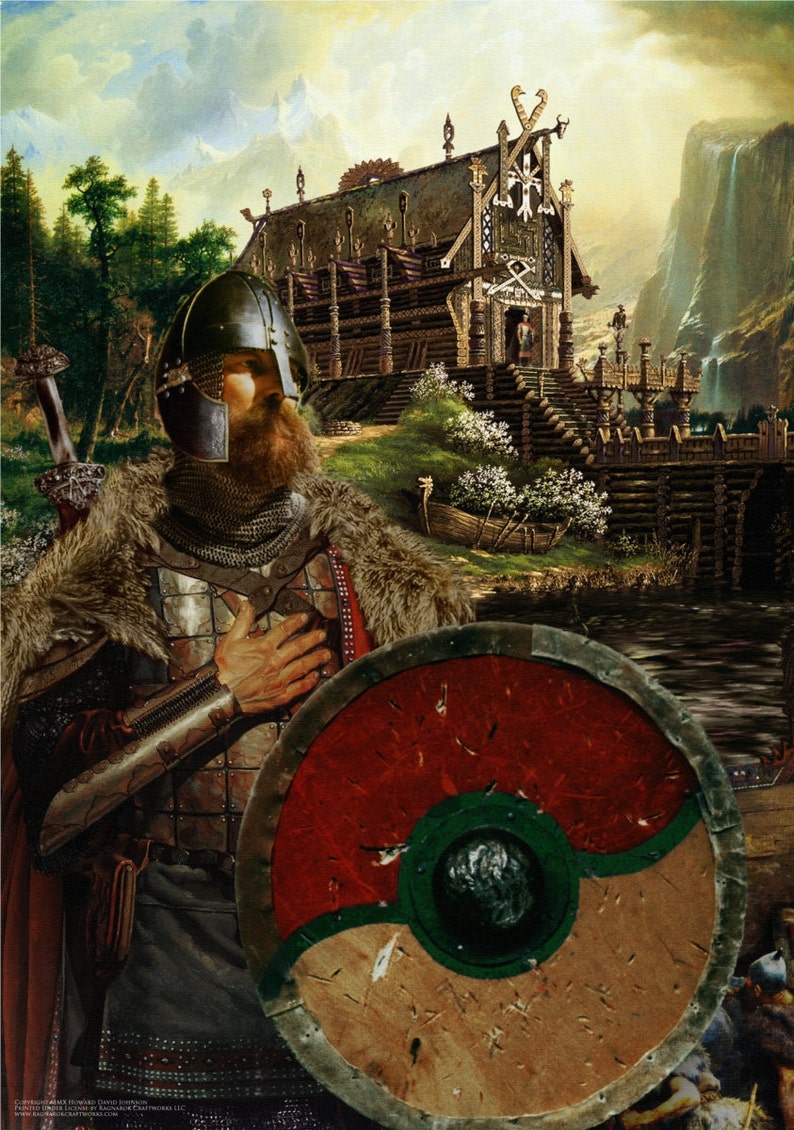 Beowulf Viking Warrior Fine Art Print Etsy