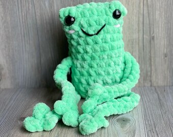 Frog, Ready to Ship, Plush Frog, Daddy Frog, Princess Frog, Frog, Frog Toy, Frog Plushie, Stuffed Animal, Toy, Children's Frog Toy