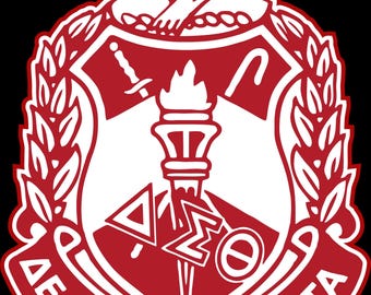 Delta Sigma Theta 2.5 x 2.8 inches (Decal Only) - DTF