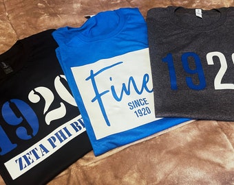 Zeta Phi Beta Shirt Bundle / ZPhiB01 / Zeta Phi Beta Paraphernalia / 3 Shirts