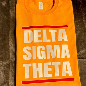 Delta Sigma Theta - Retro DMC Hip-Hop Shirt Gold