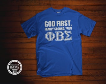 Phi Beta Sigma "God First Then, ..." Greek T-Shirt