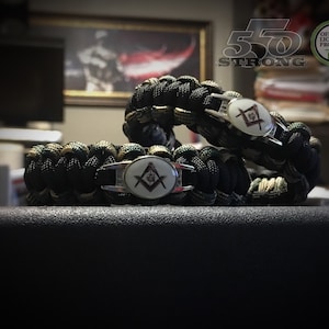 Masonic Camo 2 Paracord Bracelet
