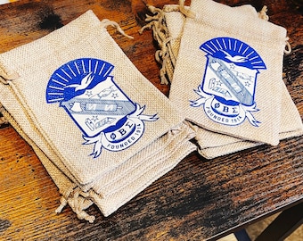 Phi Beta Sigma Gift Bags / Burlap Bags