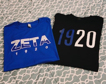 Zeta Phi Beta Shirt Bundle / ZPhiB01 / Zeta Phi Beta Paraphernalia / 2 Shirts