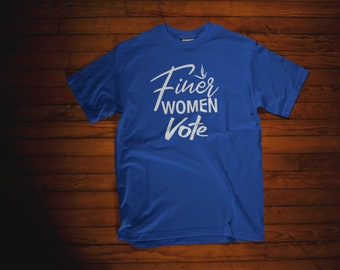 Finer Women Vote | Zeta Phi Beta Vote Shirt | Zetas Vote Shirt