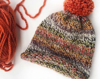 Slouchy Hand Knit Beanie