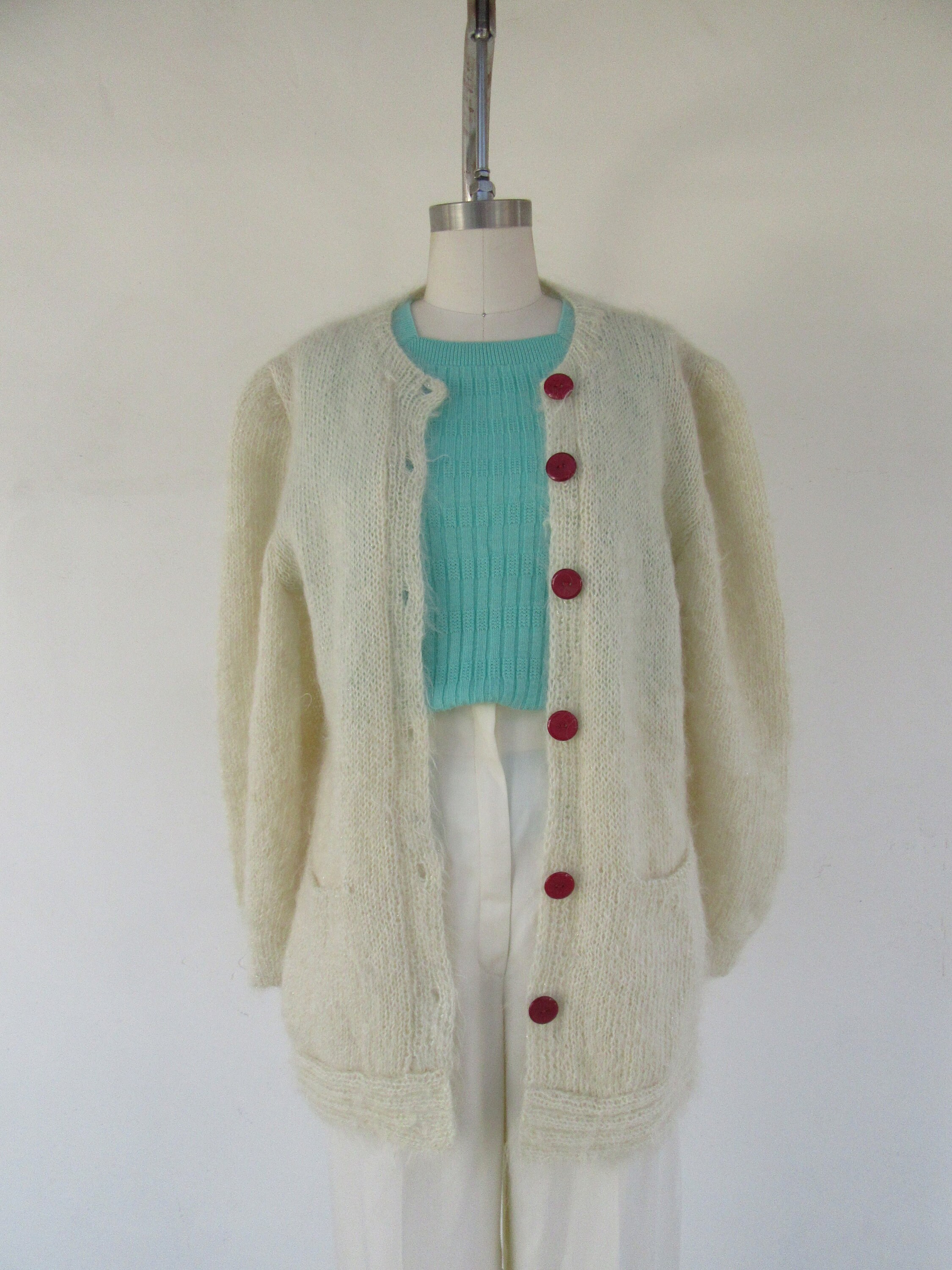 Mohair Angora Cardigan - Etsy