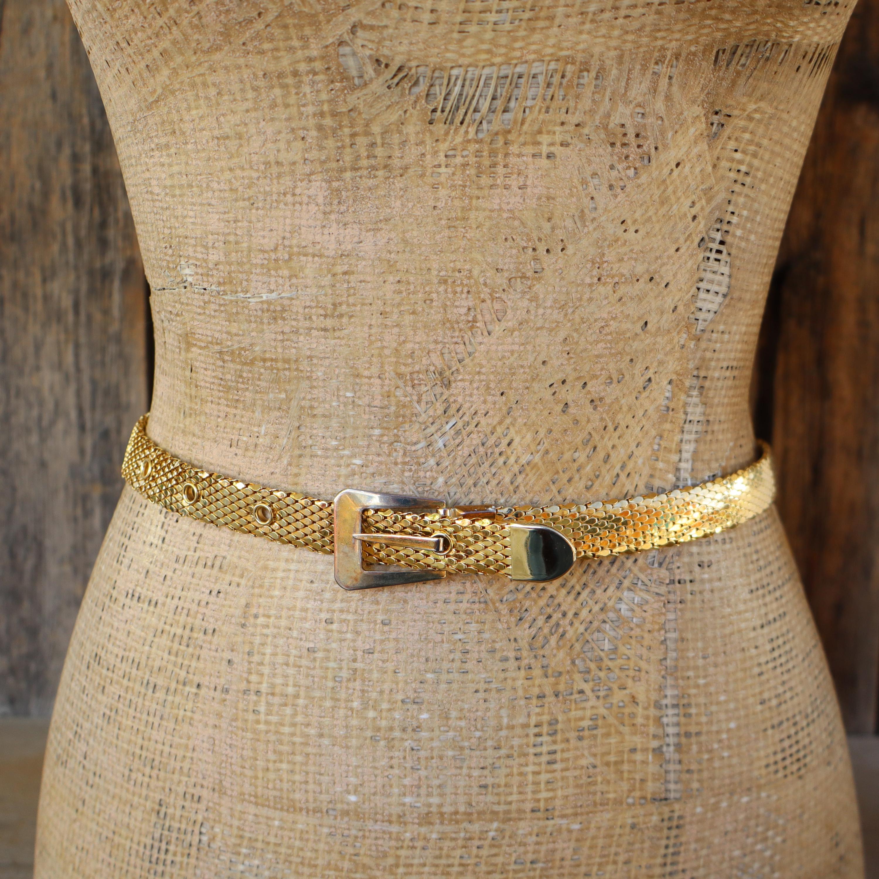 Vintage 1970s Gold Mesh Snake Belt Gold Snake Belt in Vintage Belts for sale | eBay main image 2