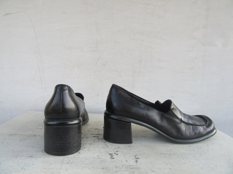 90s heeled loafers
