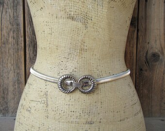 Unique Vintage Silver-Tone Metal Mesh Handmade Waist Belt Silver Mesh Belt - Etsy main image 3