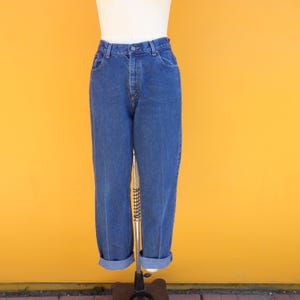 90s LL Bean High Waist Mom Jeans | High Rise Five Pocket Jeans | Size 14 | 32 Waist