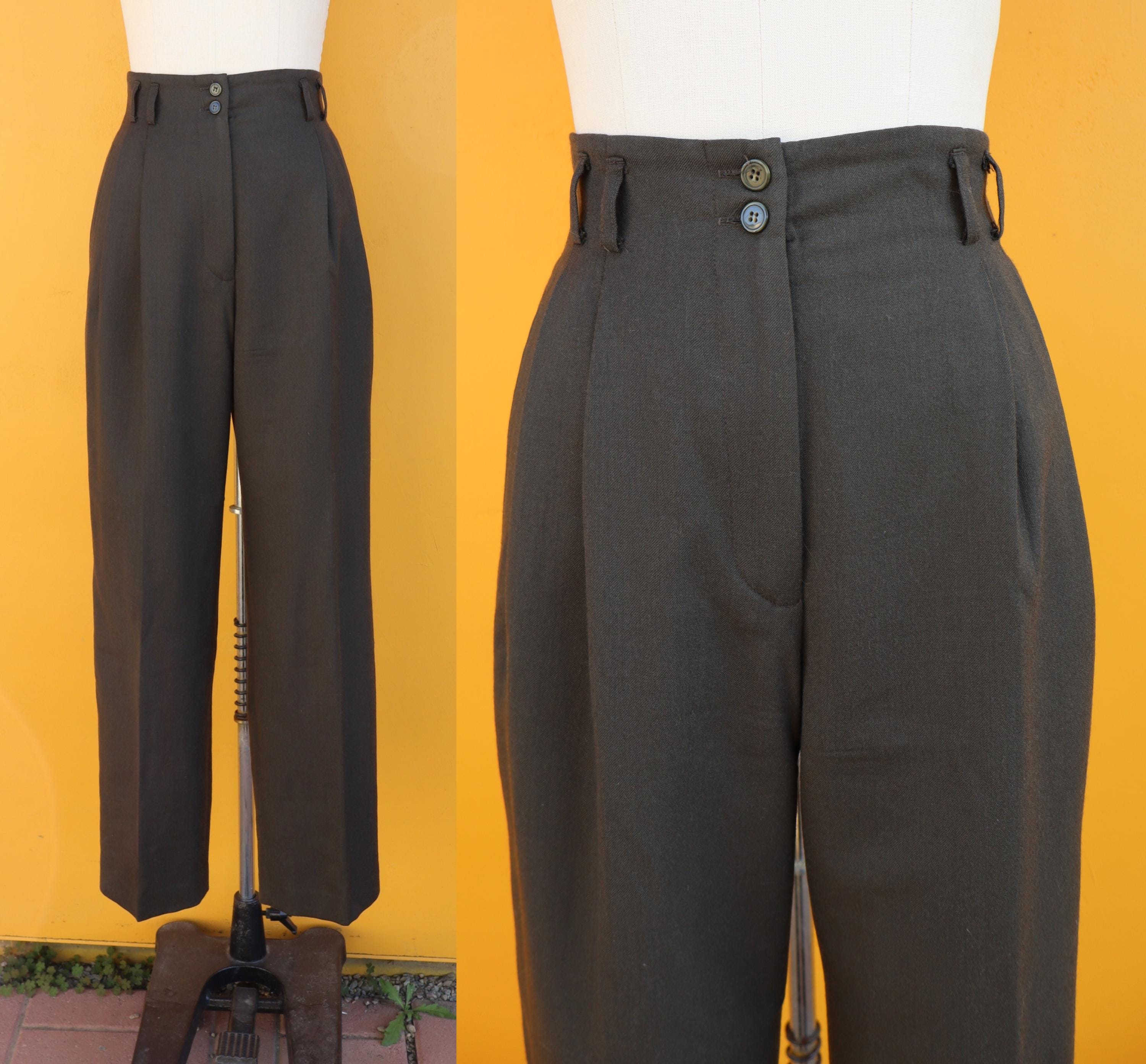 80s Wool Pants - Etsy