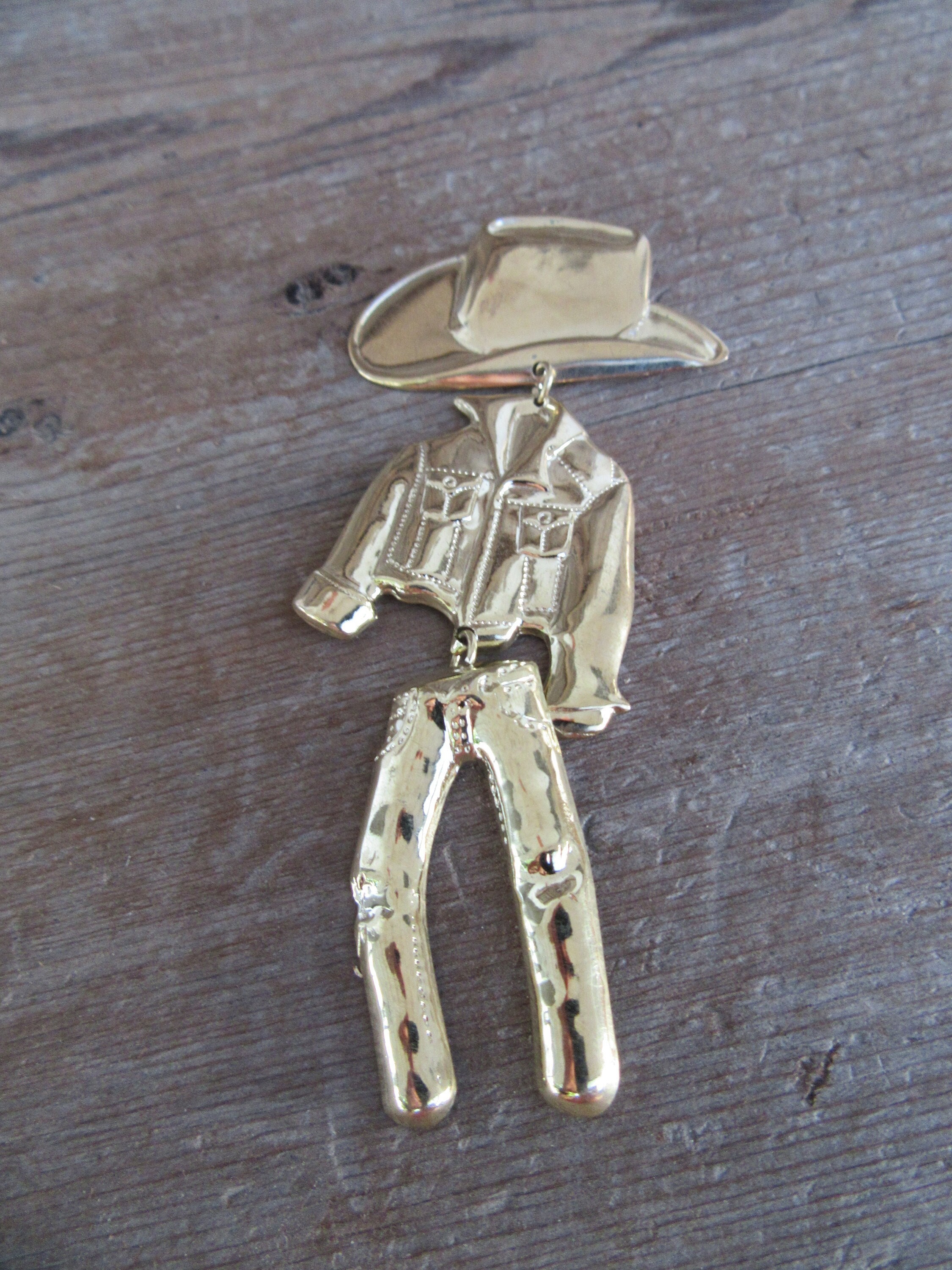 Cowboy brooch deals