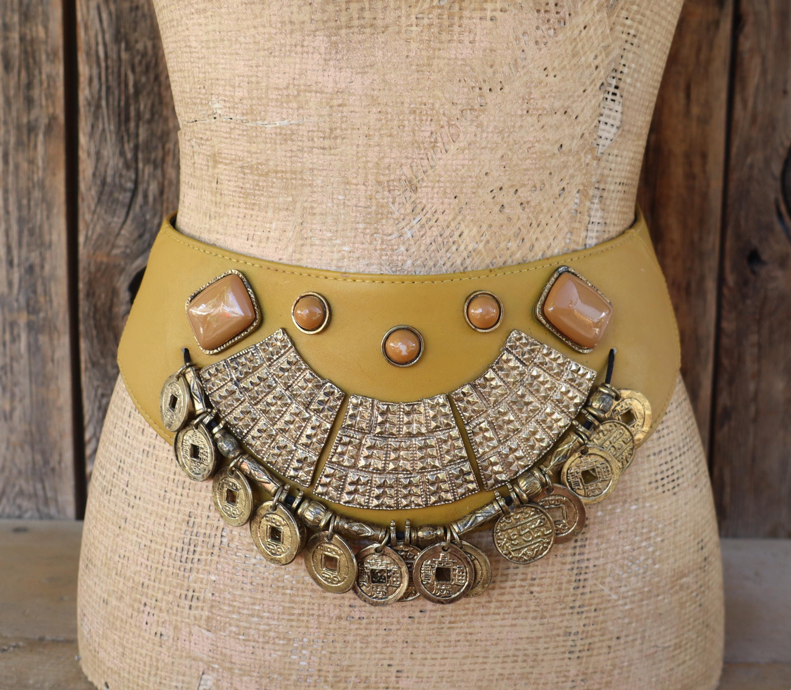 Mustard Vintage Belt - Etsy display picture 1