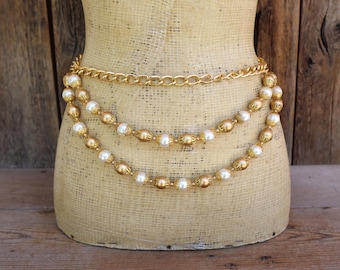 Vintage Floral Pattern Silver Chain Belt 38\